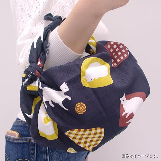 JIKAN STYLE Furoshiki Japanese Pattern Small Bento Cotton 100% 13-width Wrapping Present Gift Okami-