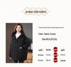 Mid-Length Retro Casual Plus Size Women's Hooded Cotton Jacket - Winter 2024