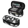 Pencil Case Casual 300D Polyester Spacious Storage Zip Around Closure with Main Compartment Mesh Pocket and Pen Slots for Students