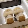 Mocasines de Moda de Visón Auténtico para Mujer Zapatos Planos de Cuero Genuino 2024 Zapatos para Caminar de Piel de Cerdo para Señora Mocasines Afelpados Cálidos de Invierno Botas de Algodón con Pelo