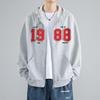 American Trendy Brand Men's Jacket Spring and Autumn 2026 New Sports Hooded Cardigan Sweater Boys Clothes Jacket