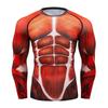 2026 New Autumn/Winter Men's 3D Full Body Skeleton Printed Long Sleeve Gothic Skeleton Pattern Round Neck Halloween Horror Punk