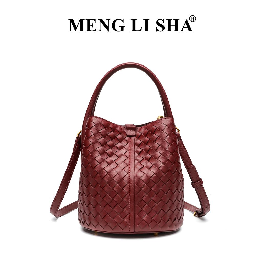 New Minimalist and Versatile Handmade Woven Women's Bag, Fashionable Single Shoulder Crossbody Bucket Bag, Handbag Handle, Mother Bag