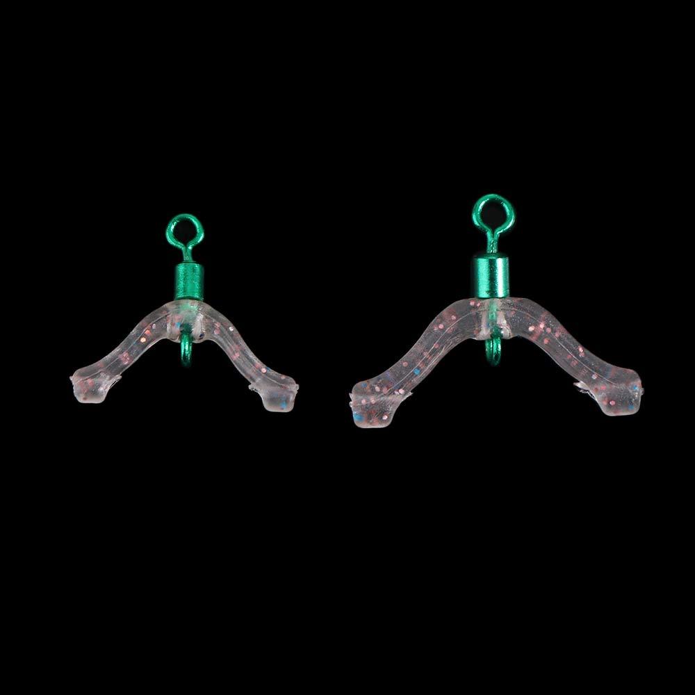 Y-Shaped Swivel Ring Fishing Tackle Connector Divider Fishing Line Contactor  Fishhook