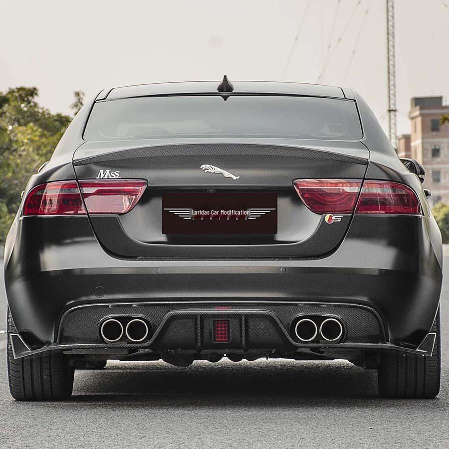 Jaguar XE 2015-2019 Carbon Fiber Body Kit: Front Lip & Rear Diffuser Accessories