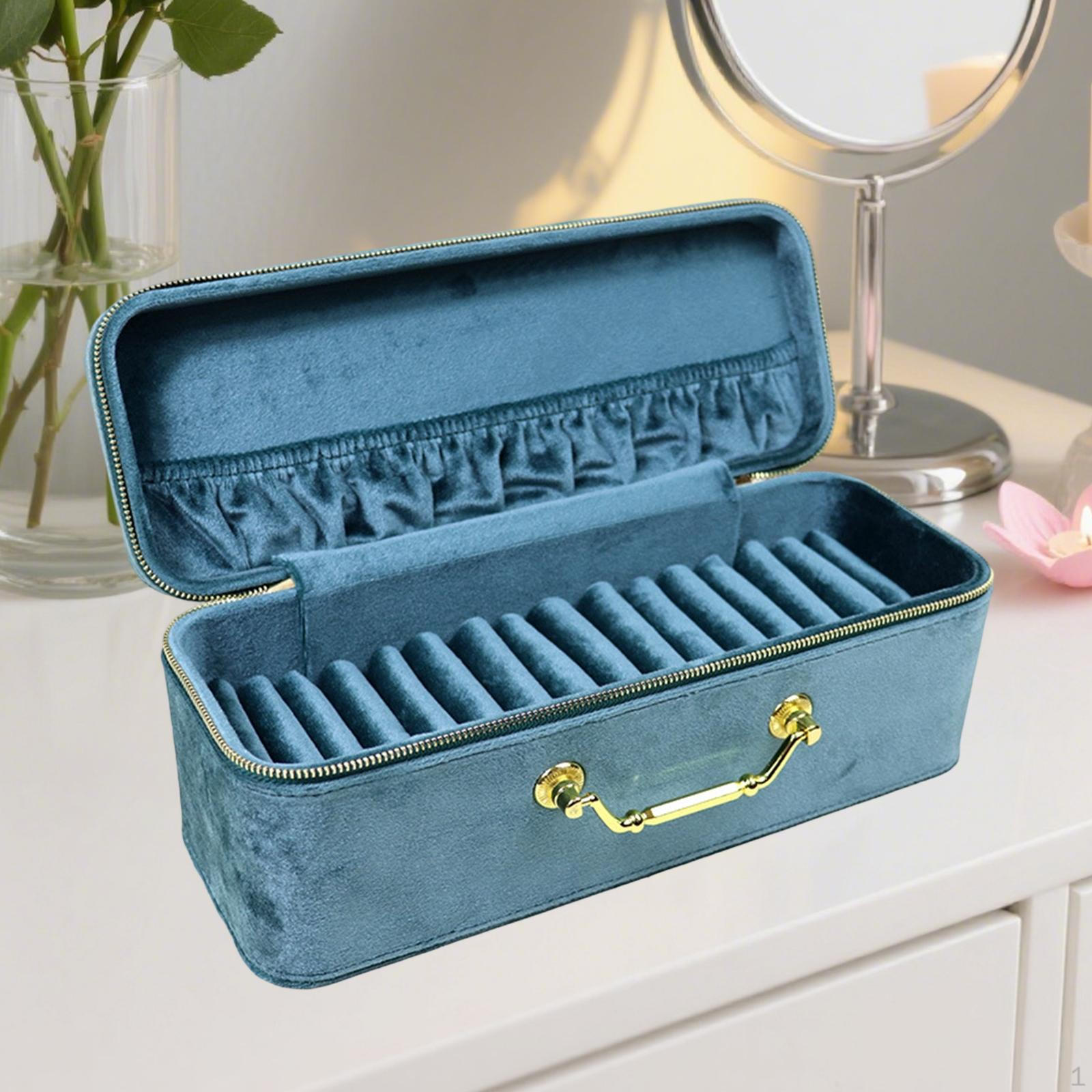 

Bangle Box Bracelet Necklace Jewelry Display Tray Case Dustproof Portable