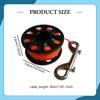 30M (98.43ft) Finger Diving Carabiner, Double Ended Snap Hook for Fishing And Underwater Sports
