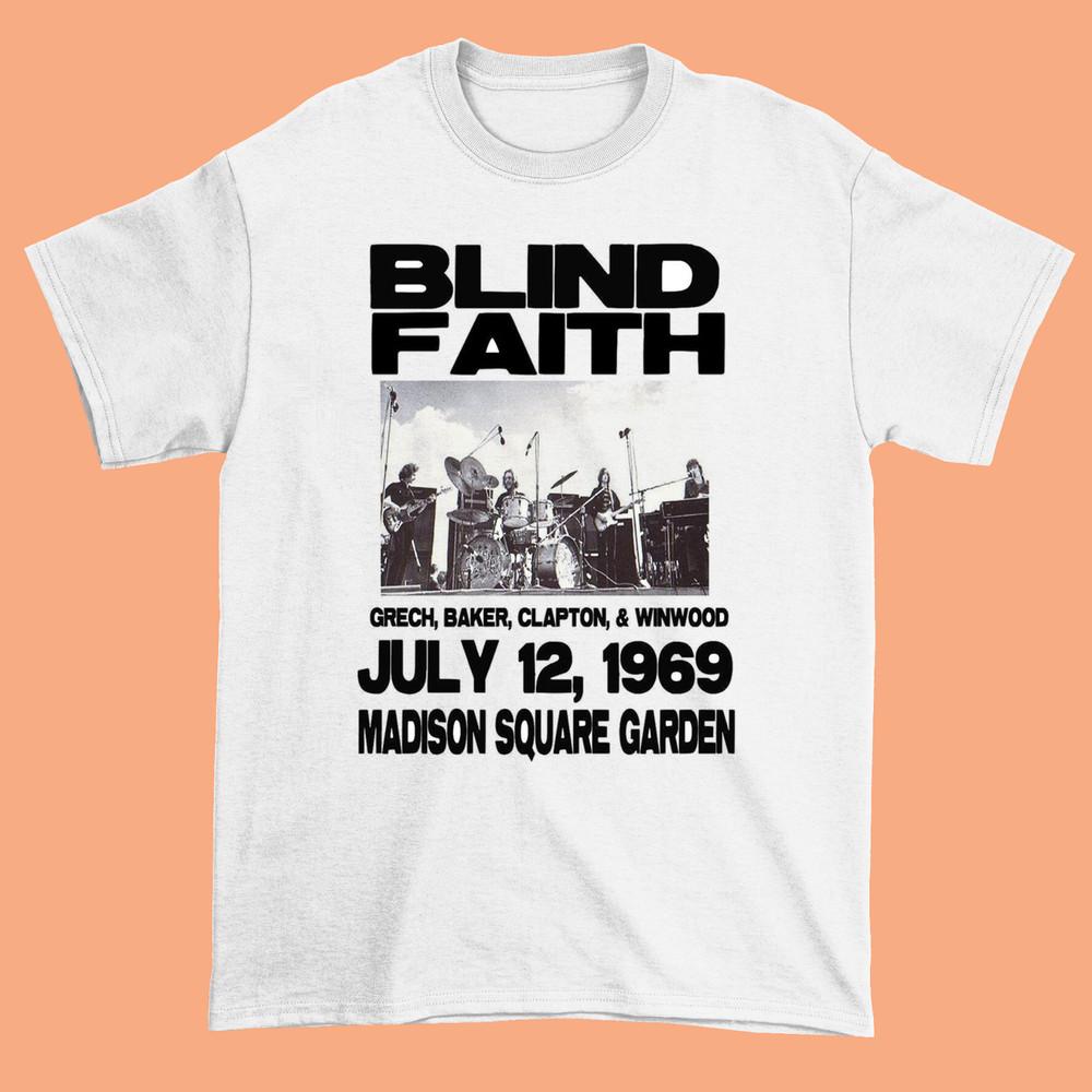 Blind Faith Band WHITE Cotton Short Sleeve Size S To 4XL Shirt  HT063 Unisex T-Shirt XXL
