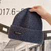 Couple Autumn and Winter Warm Knitted Hat Street Style Patch Wool Hat Women Korean Style Ins Versatile Autumn Ear Protection Hat