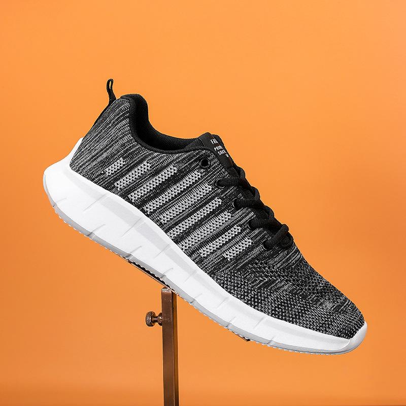 

Summer large-size popular lightweight running shoes, non-slip soft-soled breathable mesh shoes, shock absorption, casual sports men s shoes live 36 серый