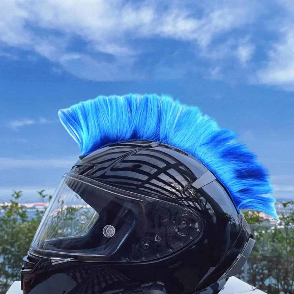 Helmperücken, Haarteil, Skinhead-Perückenhaar, Motorrad-Haarteil für