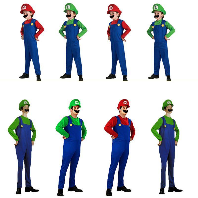 Super Mario Bros Luigi Costume For Kids And Adults Breathable Full Body Cosplay Dress With Exquisite Workmanship