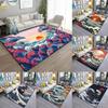Japanese Art Kanagawa Waves Carpet for Living Room Home Decor Large Area Rug Bedroom Floor Rug Non-slip Easy Washable Exquisite