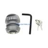 12QM Insertable Hitch Coupling Lock Trailers Ball Locks 2 Keys Anti Theft for Trailer
