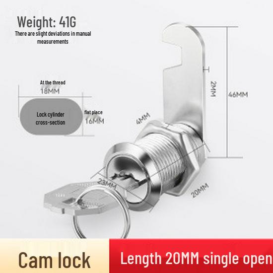 Sheet Metal File Cabinet Lock - Core Security for Employee Storage, Door, Mailbox, and Locker Cabinets