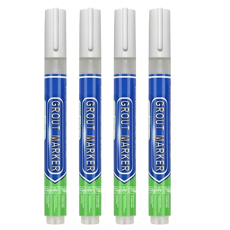 Waterproof Wall Grout Pen Gaps Beautification Marker Pen, Wall Tile Repair Pen Grout Restorer Pen Tile Paint Marker Pen