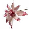 Christmas Poinsettia Glitter Flower Xmas Party Tree Decoration Brighten Up