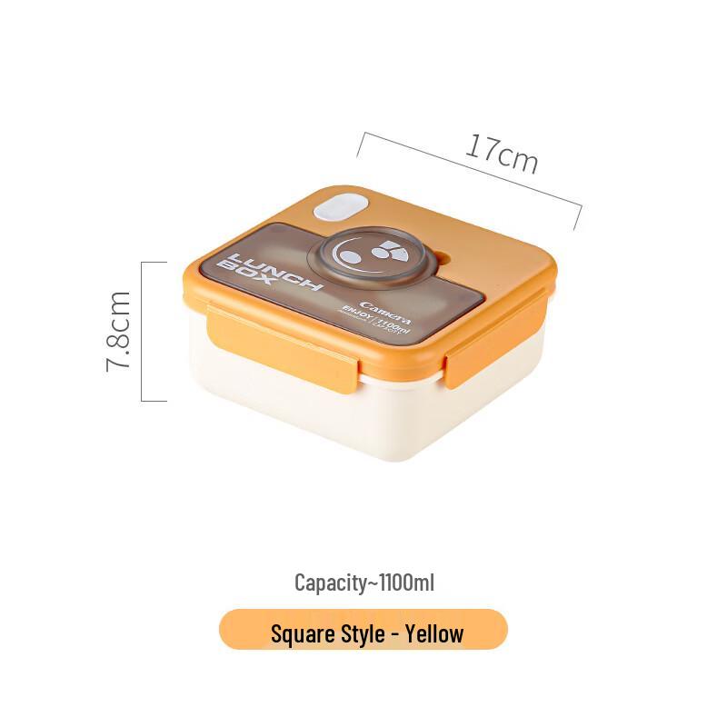 Abay Square 304 Stainless Steel Vacuum Insulated Lunch Box Set