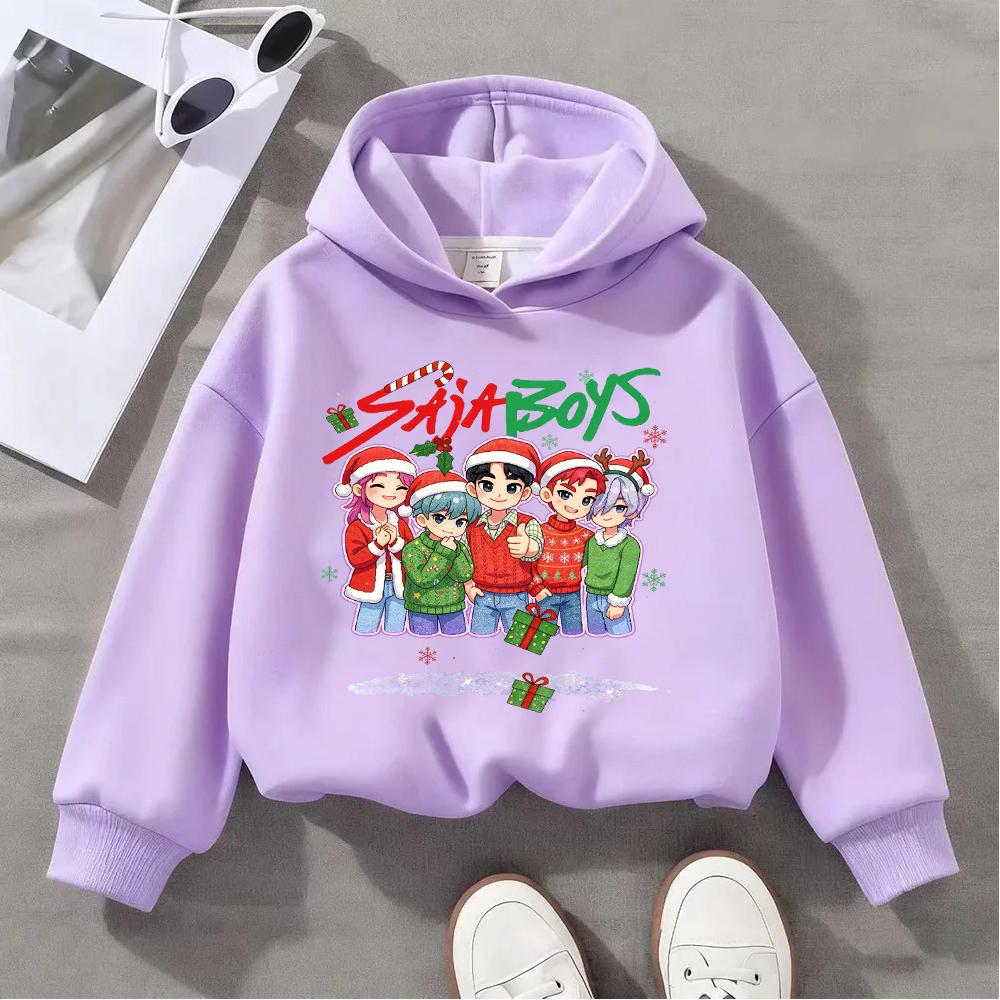 Cute SAJA Boys Christmas Sweatshirt for Kids Festive Holiday Pullover with Adorable Xmas Design