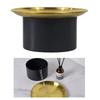 Storage Box Aluminum Alloy Lidded Snack Perfume Organizer Light Luxury Texture Dresser , Black