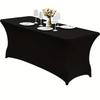 Washable Rectangular Table Cloth Universal Bed Cover Black Birthday Table Cover  Beauty Massage