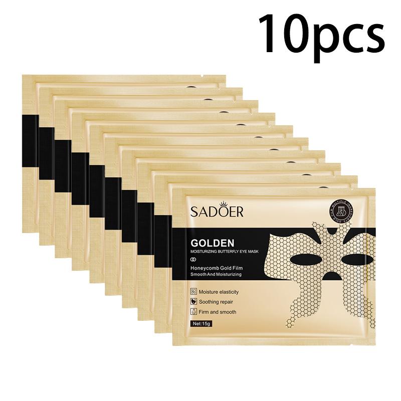 1/510pcs SADOER Peptide Golden Collagen Eye Mask Moisturizing Firming Smooth Anti Dark Circle Eye Pathes Eyes Masks Skin Care
