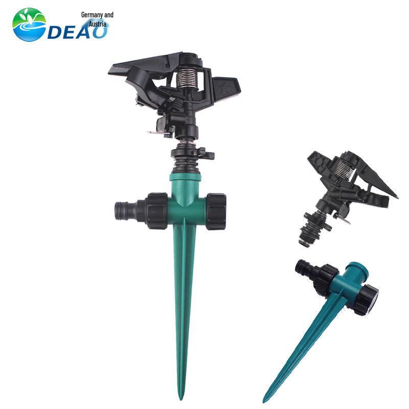 360° Automatic Rotating Sprinkler Nozzle for Garden Irrigation & Concrete Cooling