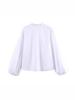 European Style 2026 Spring Stand Collar Long-Sleeve Layered Poplin Shirt