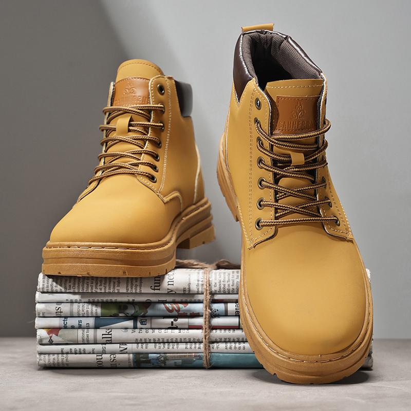 New Large-sized Men's Riding Boots,casual Fashionable Men's Casual Sports Shoes Outdoor Men's Chelsea Boots Casual Sneakers