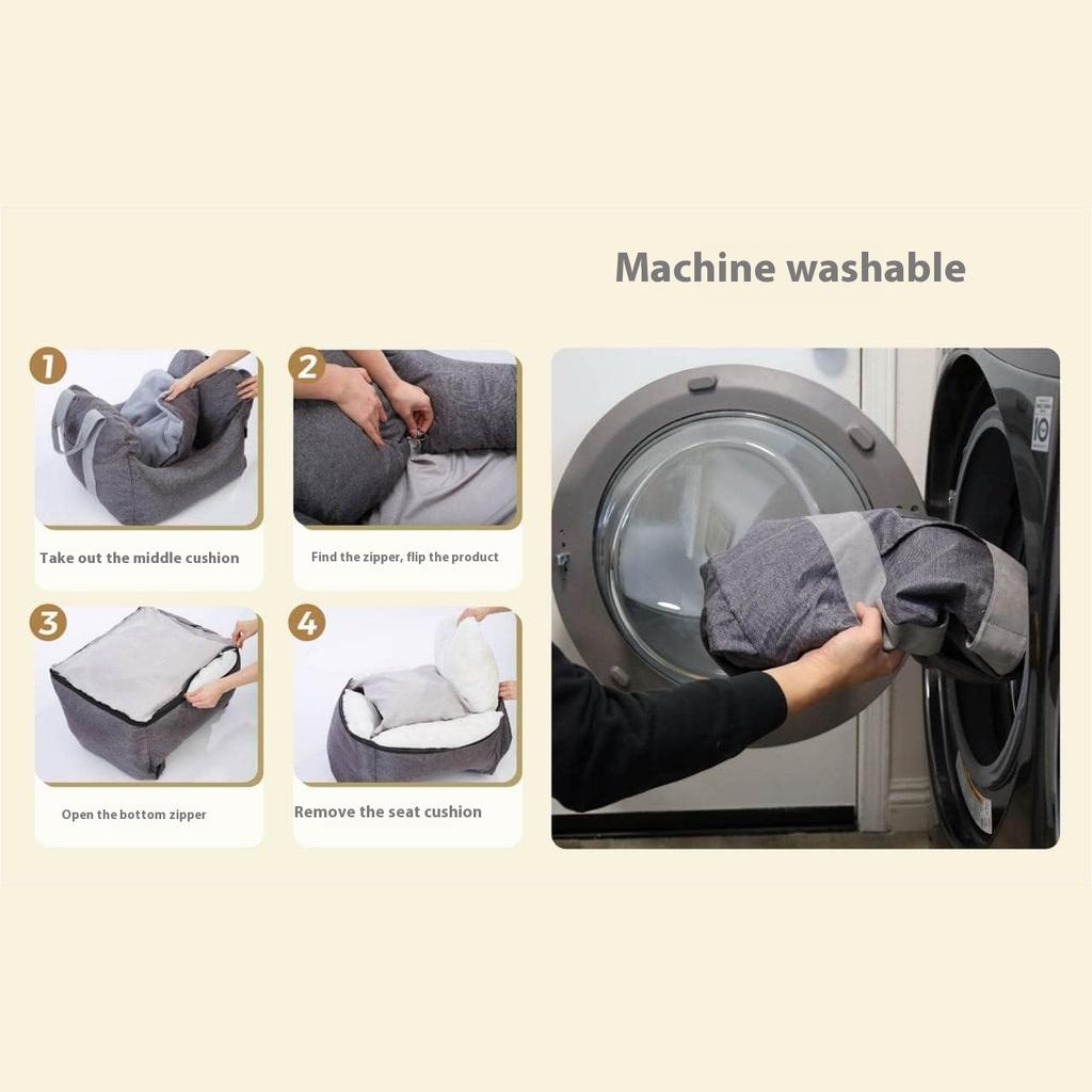 Pet Car, Portable Pet Bed, Comfortable Riding Seat, Detachable and Washable, Suitable for All Seasons, Carry Backpack When Going