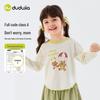Dudu Family Spring Long Sleeve T-Shirt for Girls - Trendy and Stylish Base Layer Top