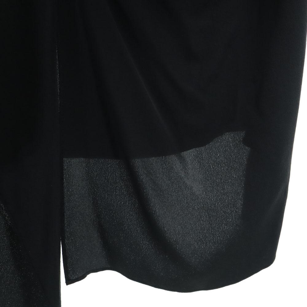 Moschino Made In Italy No Sleeve Long Dress 38 Black Series Women Used
