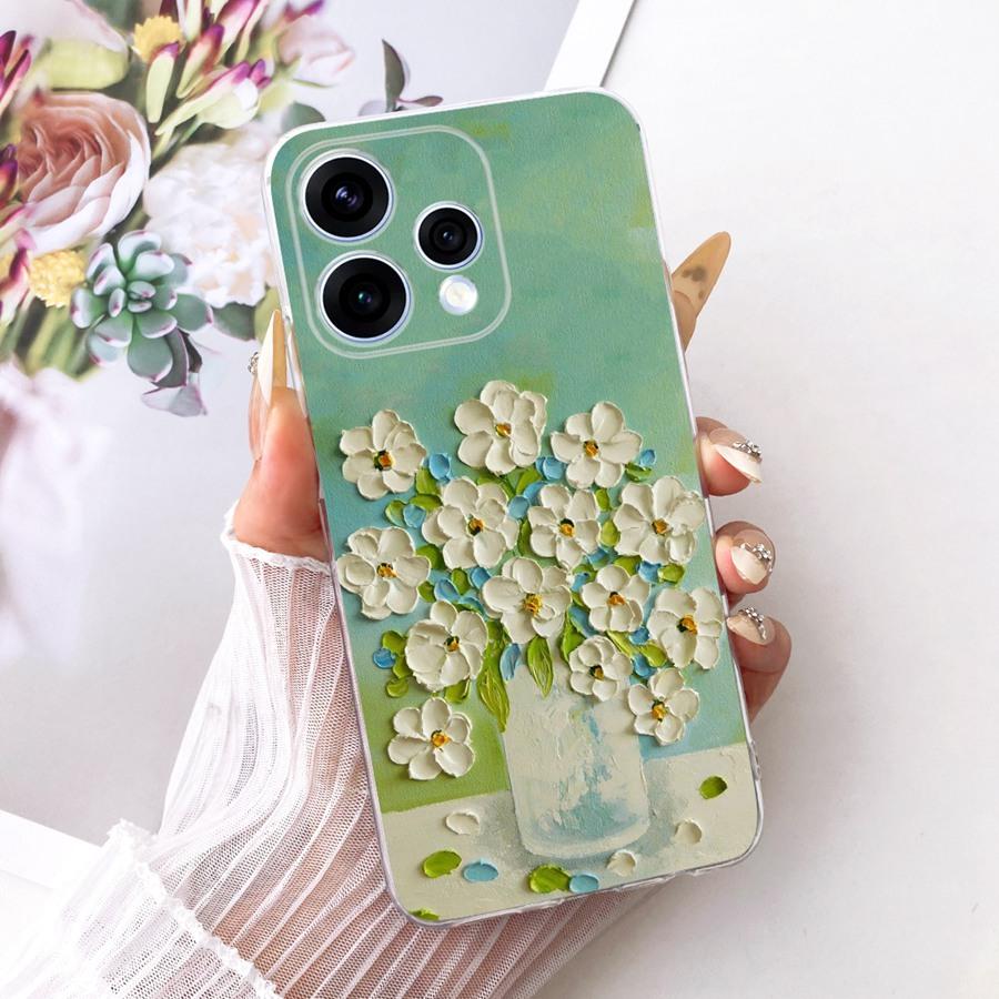 For OPPO Reno15 Reno 15F Case Cute Cat Painted TPU  Phone Case for OPPO Reno15 F Reno 15 CPH2825 Protective Soft Silicone Capa