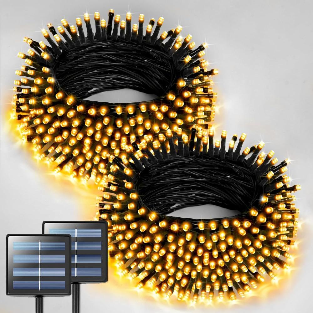 Outdoor solar light string, Christmas Day garden decoration, Gypsy Independence Day, Halloween lights, 8 lighting modes