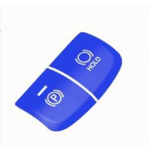 For Toyota Corolla Cross 2022-2023 Blue Aluminum Electronic Handbrake Cover Trim