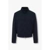 Men Wool Blend Zip Up Bomber Jacket A516110003