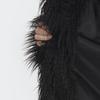 adidas Originals Dreistreifen Pelzjacke Damenjacke Schwarz HG6678