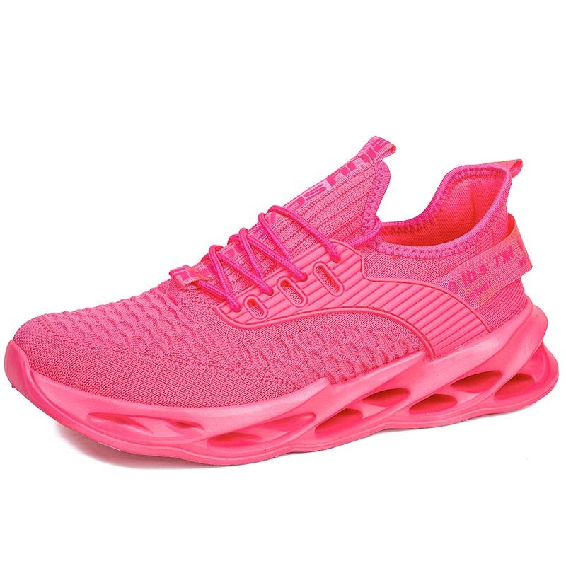 Hot Sale Pink Casual Sneakers Women Men Blade Shoes Big Size 46 Light Breathable Running Shoes Shoes Men Mesh Sports Sneakers