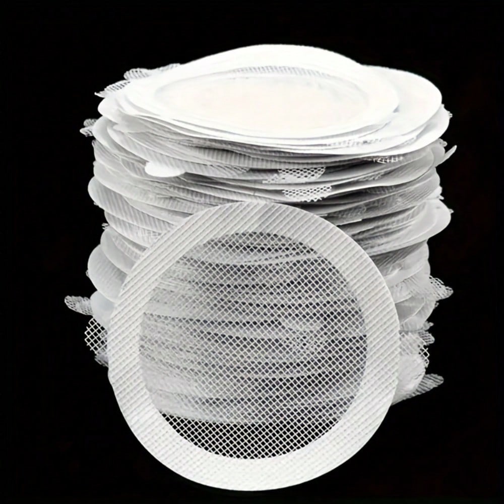 10pcs, Self-Adhesive Bathroom Filter Set: Shower Drain Hair Catcher Mesh Stickers for Clog Prevention