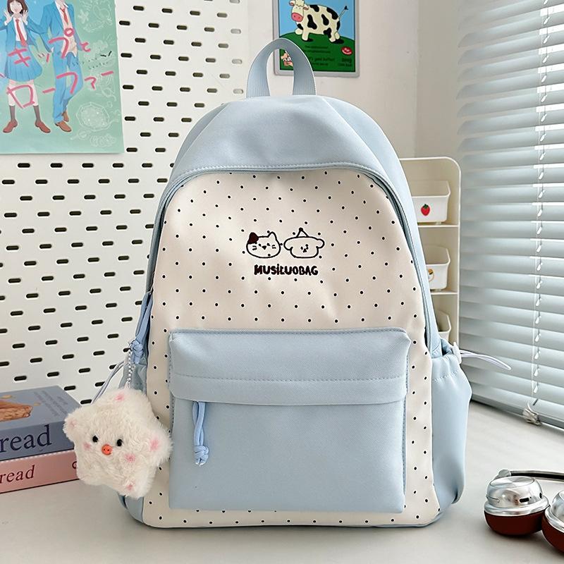 Schoolbag Japanese Ins New High-value Fresh College Style Backpack Junior High School Student Schoolbag Lightweight Large-capacity Backpack