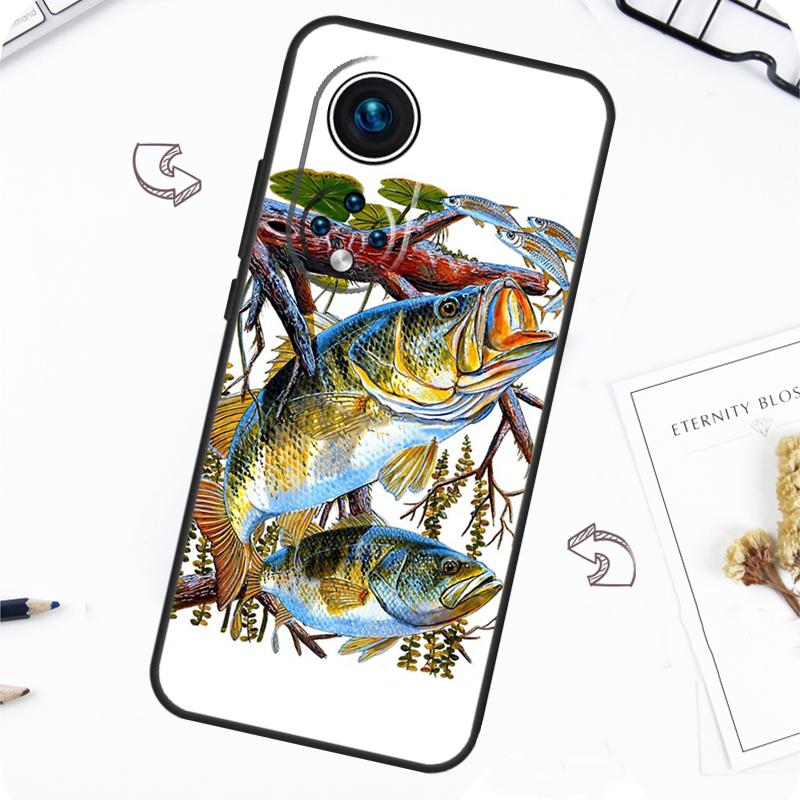 Bass Fishing Case For Honor Magic 7 5 6 Pro Honor 200 Pro X9b X9a X8b X8a X8 X9 X9c 50 70 90 Lite Cover