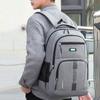 Large Capacity Student School Bag Solid Color Travel Knapsack  High School Student