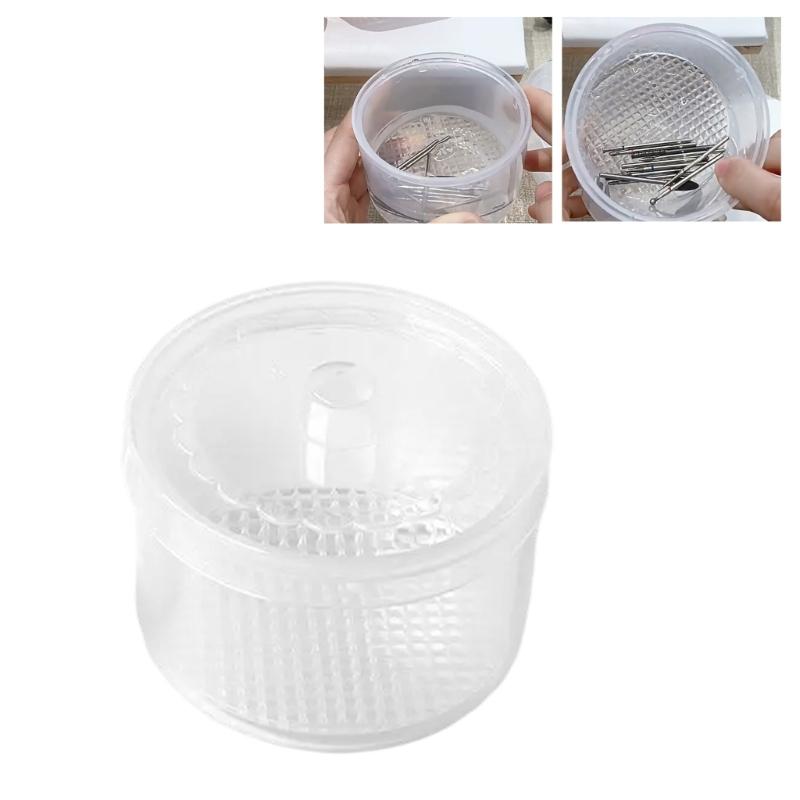 Sterilizer Box for Nail Tools Nail Art Drill Bits Cleaning Box Nail Tool Disinfectant Box Nail Supplies Manicure Tools