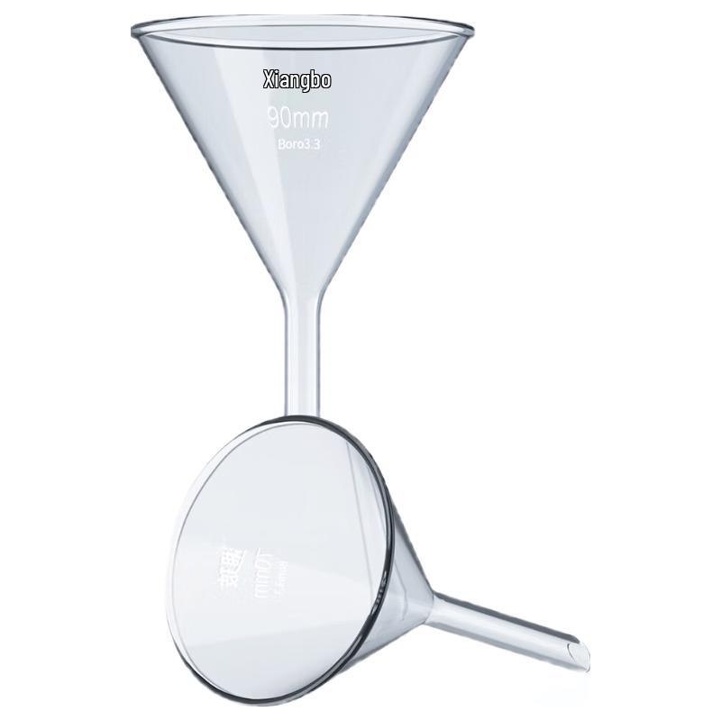 Xiangbo Borosilicate Glass Short Neck Conical Funnel 1 Piece