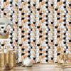 Cats Wallpaper Light Gray and White for Living Room and Bedroom 50x1000