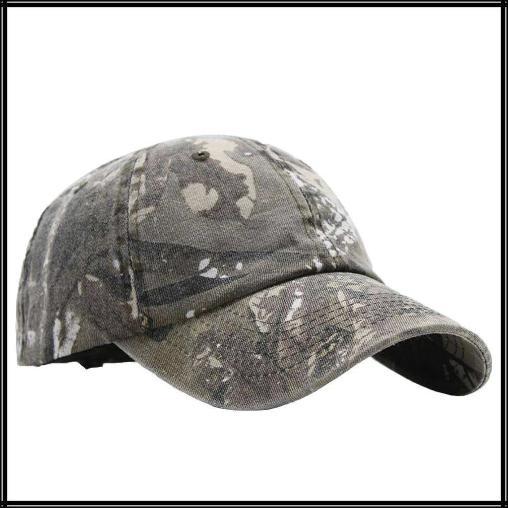 Camouflage CZ177 [White Fang] Hat, Cap, Military, Brim, Cool, Airsoft, Casual, Men's, Women's, (Dark Khaki)