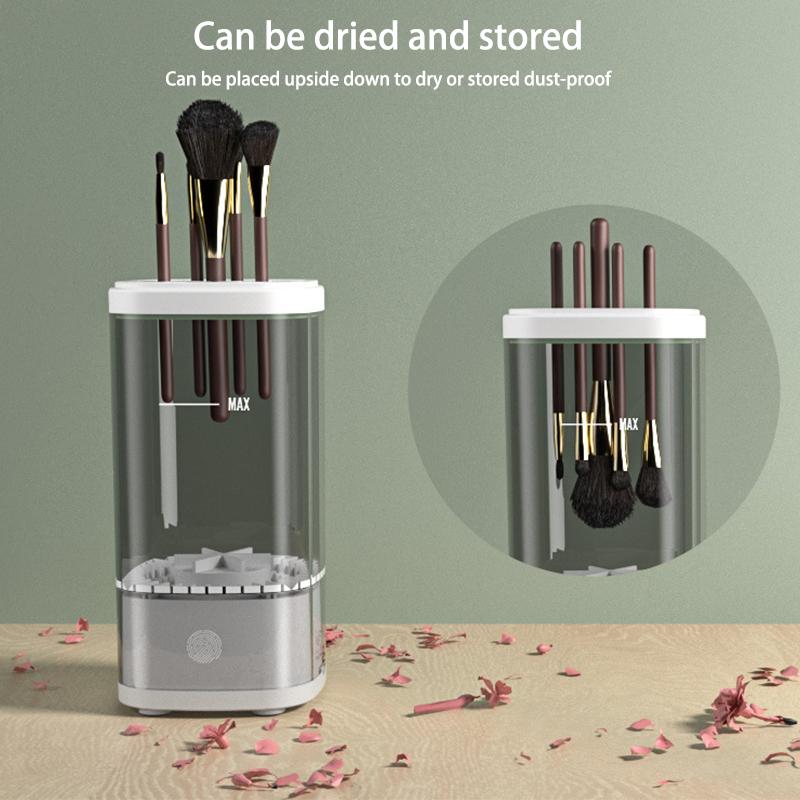 Automatic Electric Makeup Brush Cleaner Rechargeable Lazy Cleaning Brush Washer Quick Dry Tool Usb Makeup Brush Rotary Cleaning