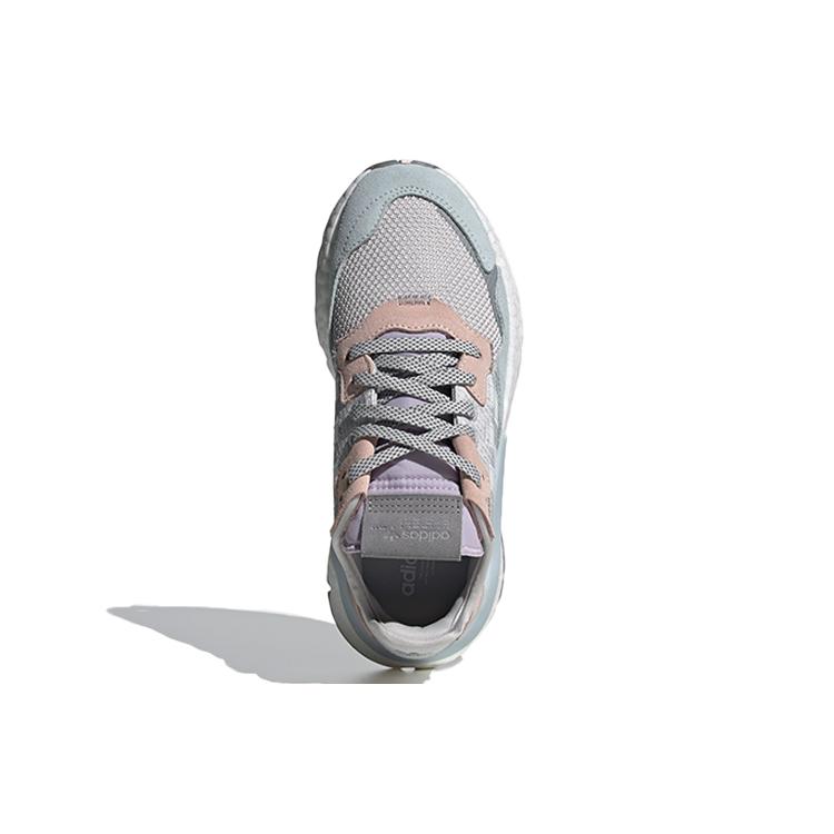 adidas Womens Nite Jogger 'Grey Pink Tint' (women's Sizes) Grey One / Cloud White / Pink Tint Casual Shoes FV1328