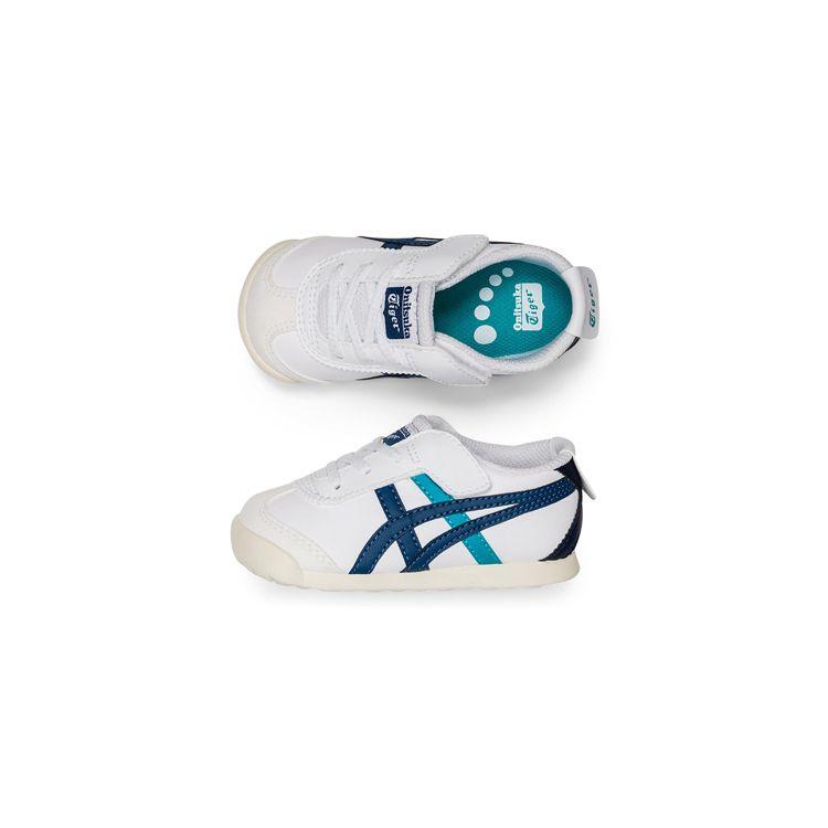 Onitsuka Tiger Mexico 66 Ts Soft Comfortable Non-Slip Wear-Resistant Low-Top Sports Casual Shoes Baby Sneaker White Blue 1184A074-106