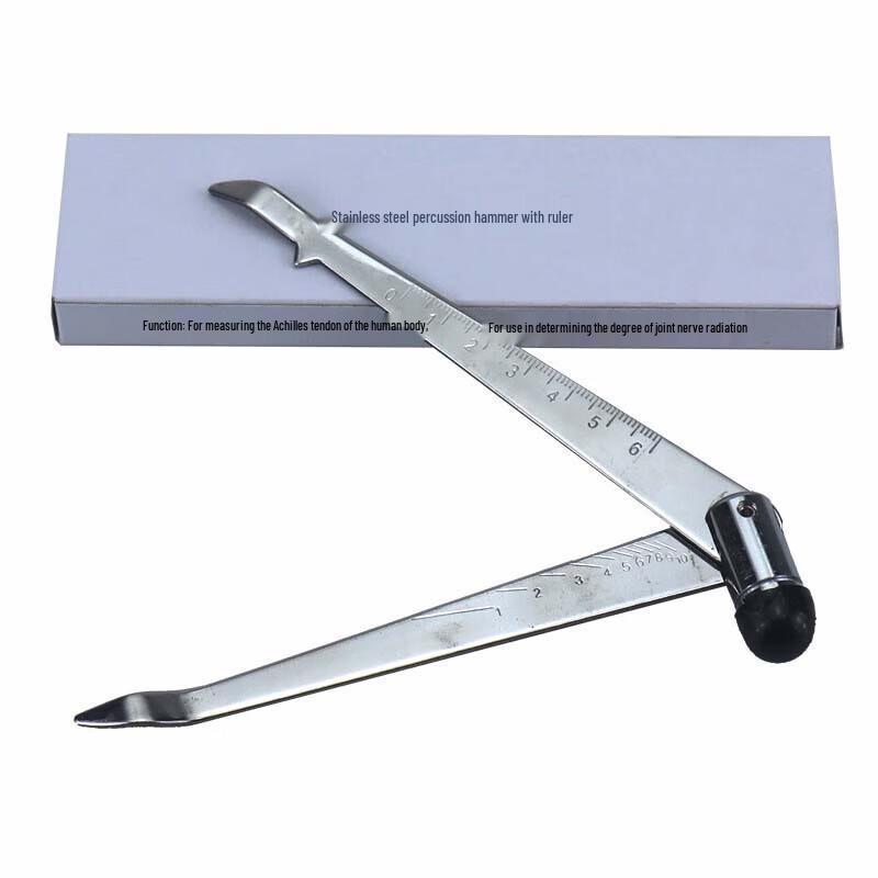 Multifunctional Stainless Steel Reflex Hammer with Ruler